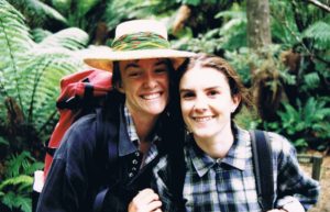 Rebecca (right) and her sister Kate spent many happy hours hiking and debating how to save the natural world. Photo - courtesy Rebecca Millar