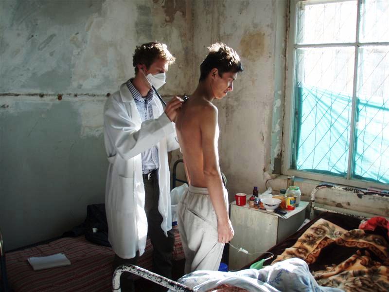 John realised his passion for volunteering while treating patients with tuberculosis in Tajikistan.